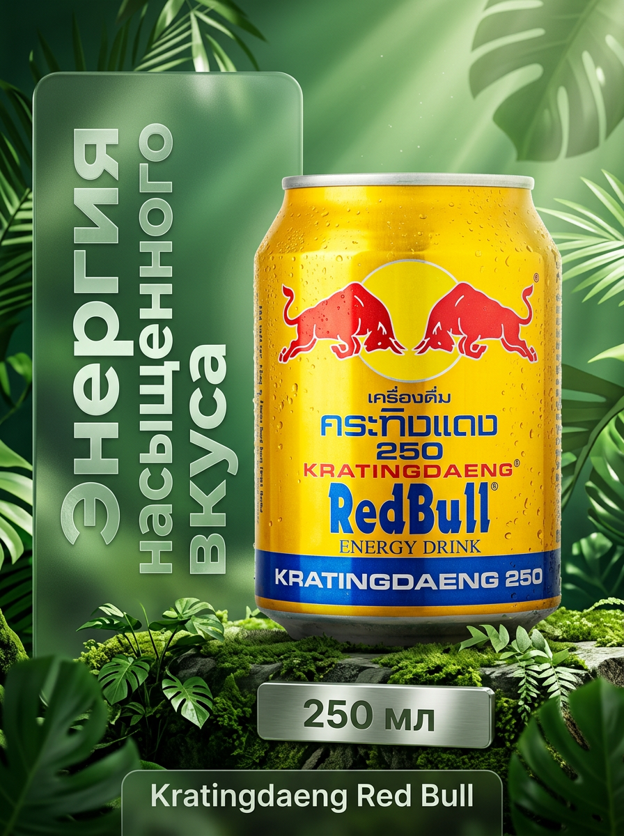 Пример карточки энергетического напитка Kratingdaeng Red Bull